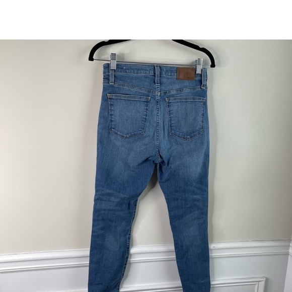 Madewell 10 inch high rise skinny distressed step hem jeans size 26 - Picture 3 of 5